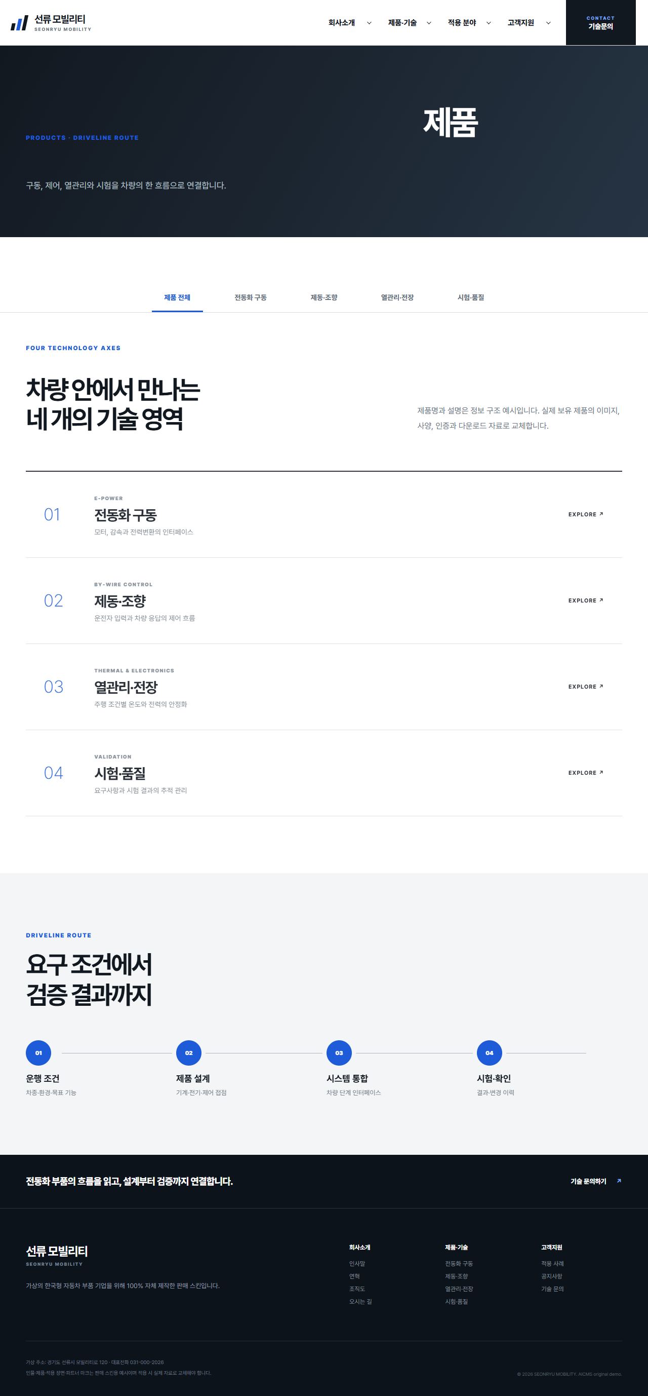 선류 모빌리티 — 제품